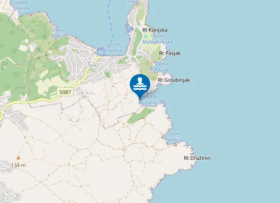 Map of Uvala Murvenica