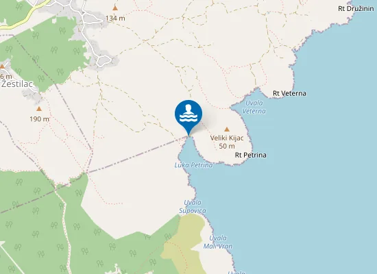 Map of Beach Petrina