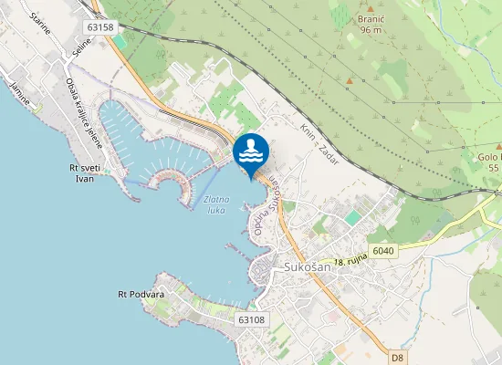 Map of Plaža Zlatna Luka