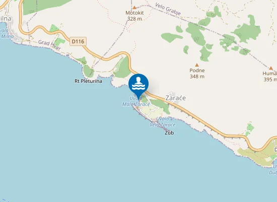 Map of Malo Zaraće