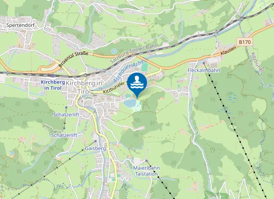 Map of BADESEE KIRCHBERG, SÜD-WEST