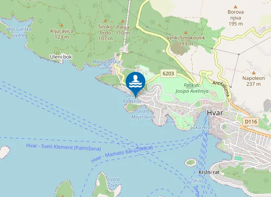 Map of Podstine