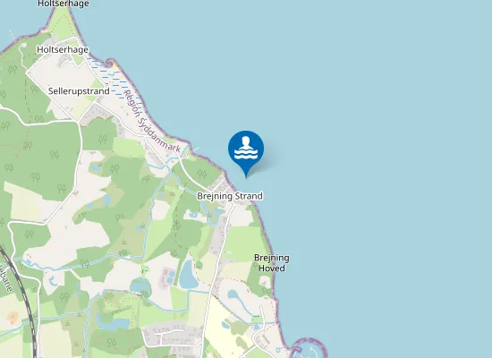 Map of SELLERUP STRAND