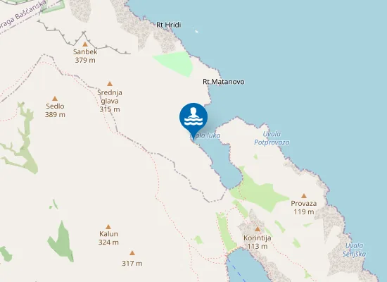 Map of Jurandvor beach
