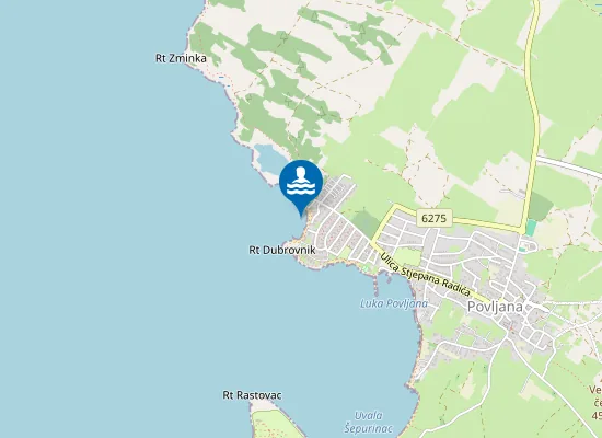 Map of Beach Dubrovnik