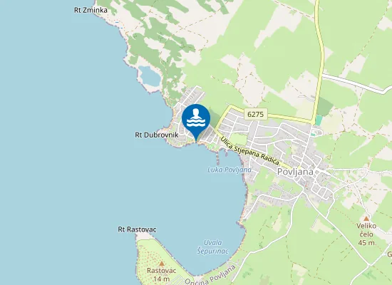 Map of Mali Dubrovnik