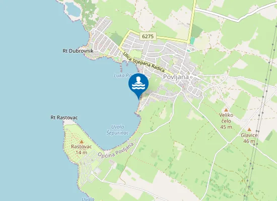 Map of Plaža Perilo