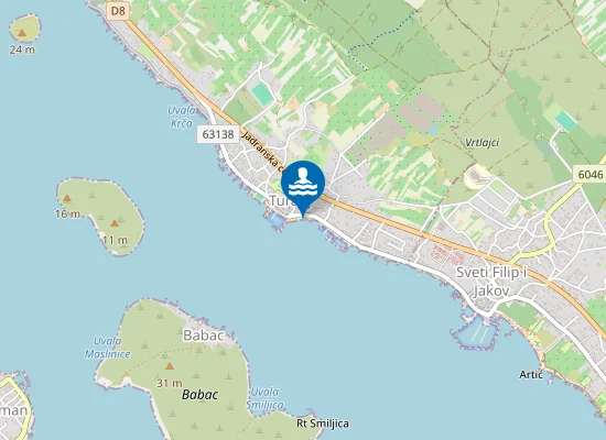 Map of Plaža Morovička