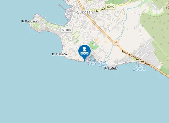 Map of Plaža Soline