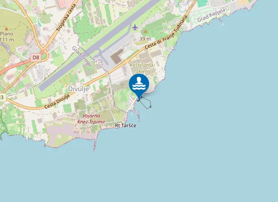 Map of Plaža Divulje
