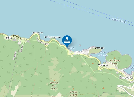 Map of Tri žala