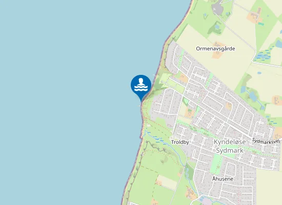 Map of KYNDELØSE SYDMARK, STRANDVEJEN