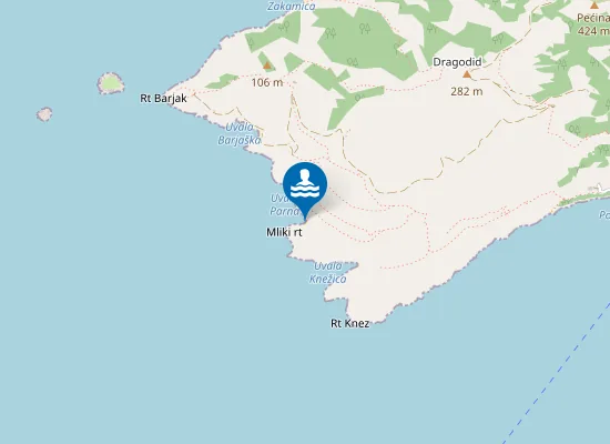 Map of Pol Borcića