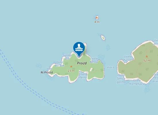 Map of Veli Bili Bok
