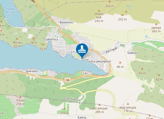 Map of Plaža Dumići