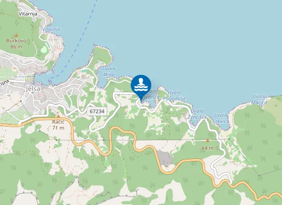 Map of Malo Grebišće