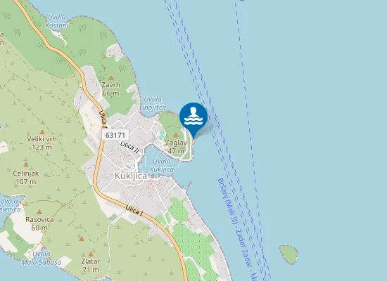 Map of Zelena punta