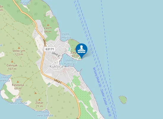 Map of Zelena punta