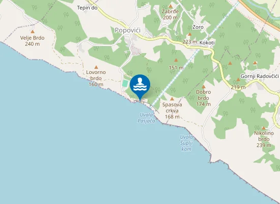 Map of Pasjača