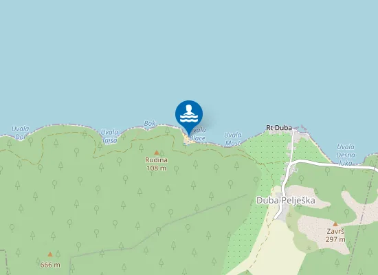 Map of Plaža Jezero