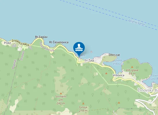 Map of Tri žala