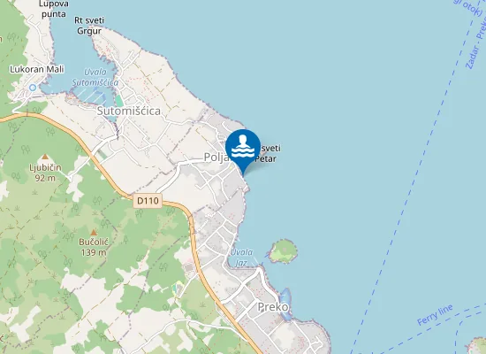 Map of Plaža Poljana