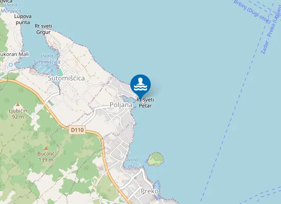 Map of Plaža Petar