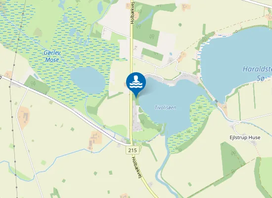 Map of LL. HARALDSTED SØ