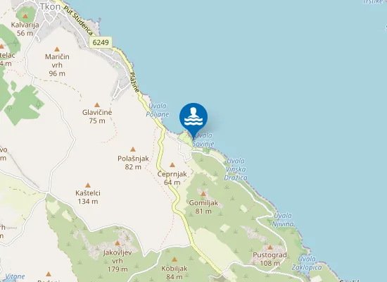 Map of Fkk Sovinje
