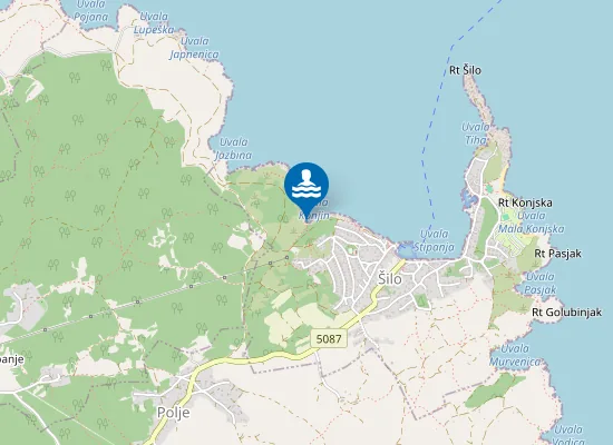 Map of Uvala Konjin