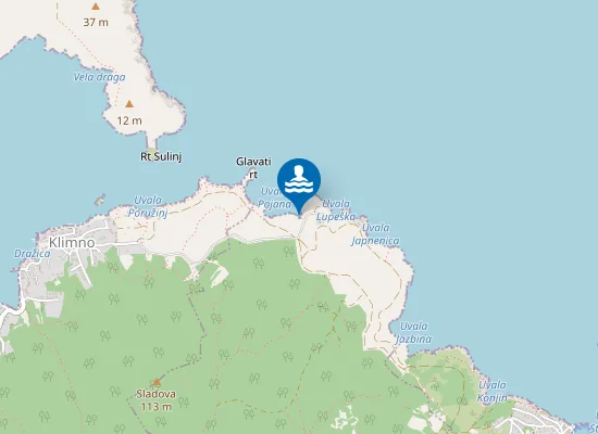 Map of Uvala Lešić