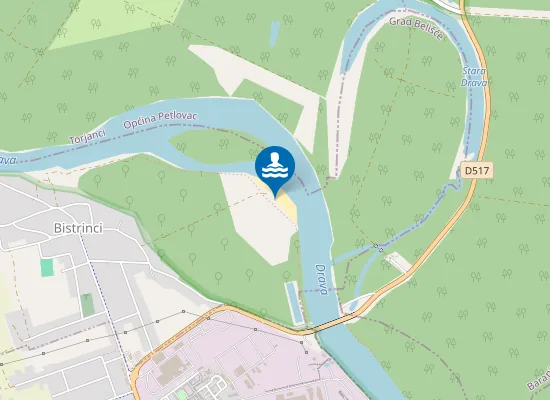 Map of Bistrinačka plaža