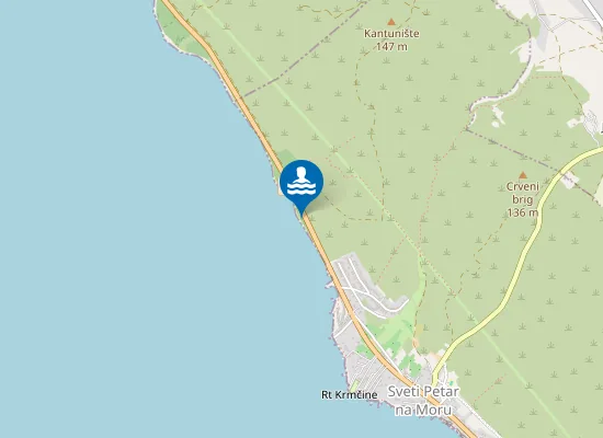 Map of Nudistička Plaža Sv.petar