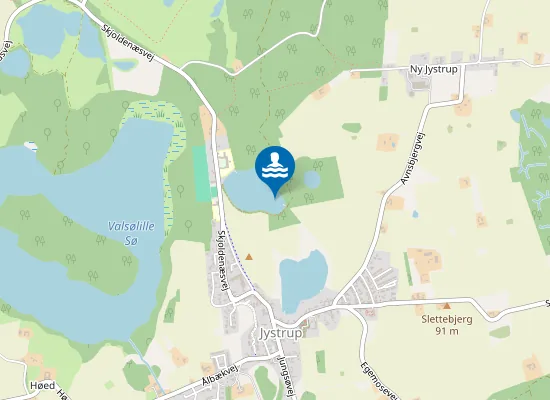 Map of HVIDSØ, JYSTRUP