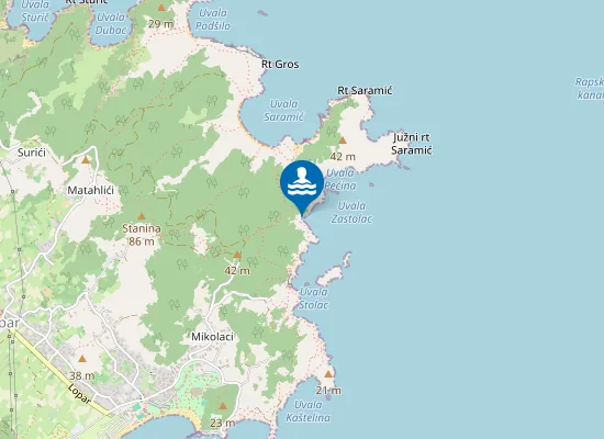 Map of Potpećina