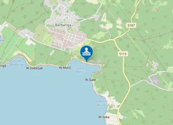 Map of Beach Barbariga
