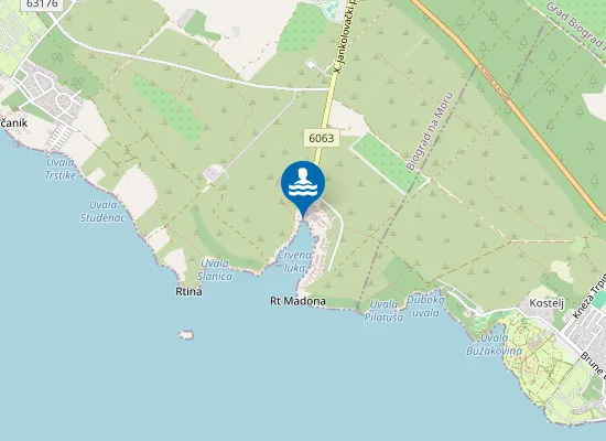 Map of Crvena Luka Resort