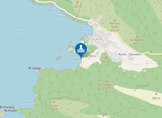 Map of Vučine