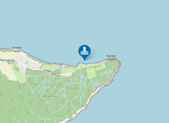 Map of TRELDE NÆS STRAND