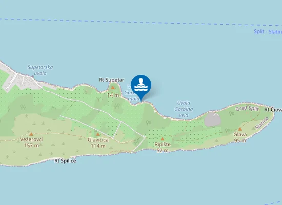 Map of Unofficial beach
