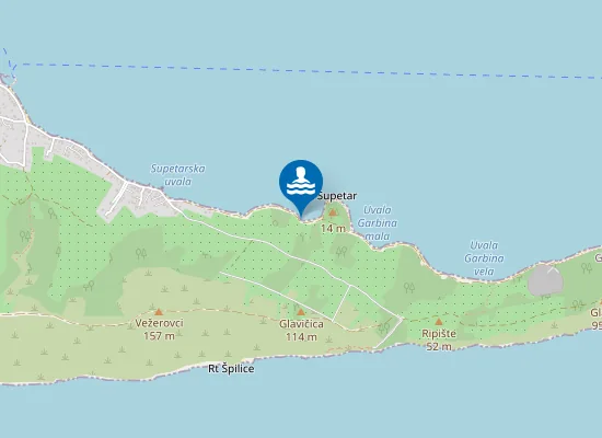 Map of Unofficial beach