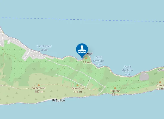 Map of Unofficial beach