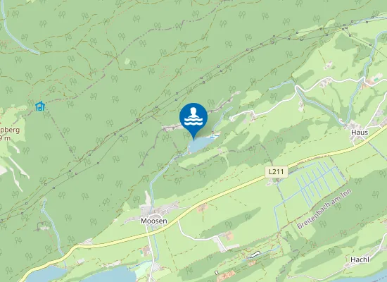 Map of BERGLSTEINER SEE, WEST