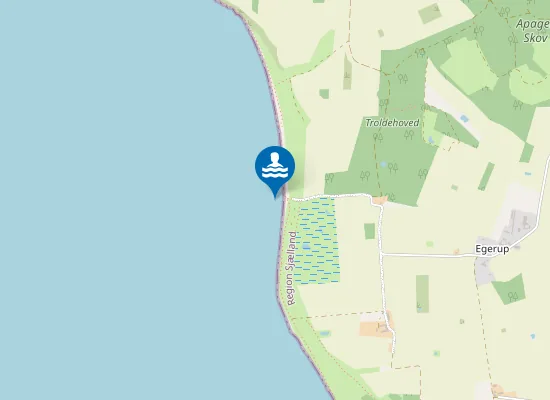 Map of EGERUP STRAND