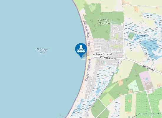 Map of KOBÆK STRAND