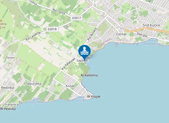 Map of Plaža Sapavac