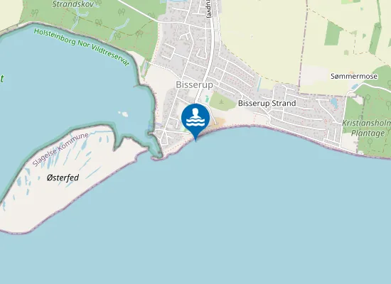 Map of BISSERUP STRAND