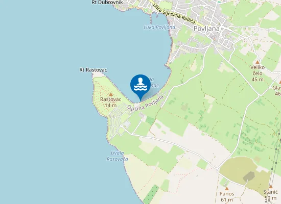 Map of Nudistička plaža
