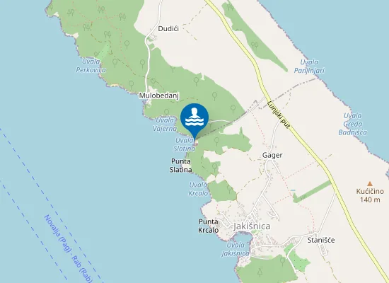 Map of Uvala Slatina