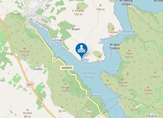 Map of Šarina draga